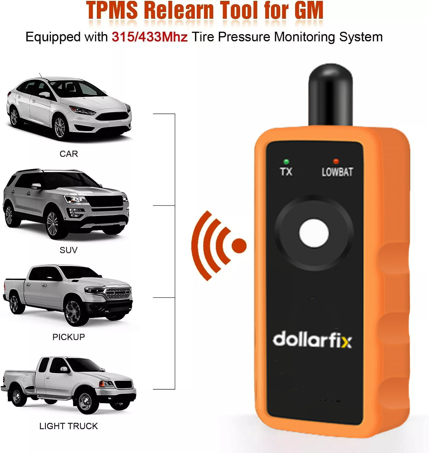 Fit For GM/Opel/Cadillac TPMS Reset Tool Relearn Tool Car Tire Pressure Sensor