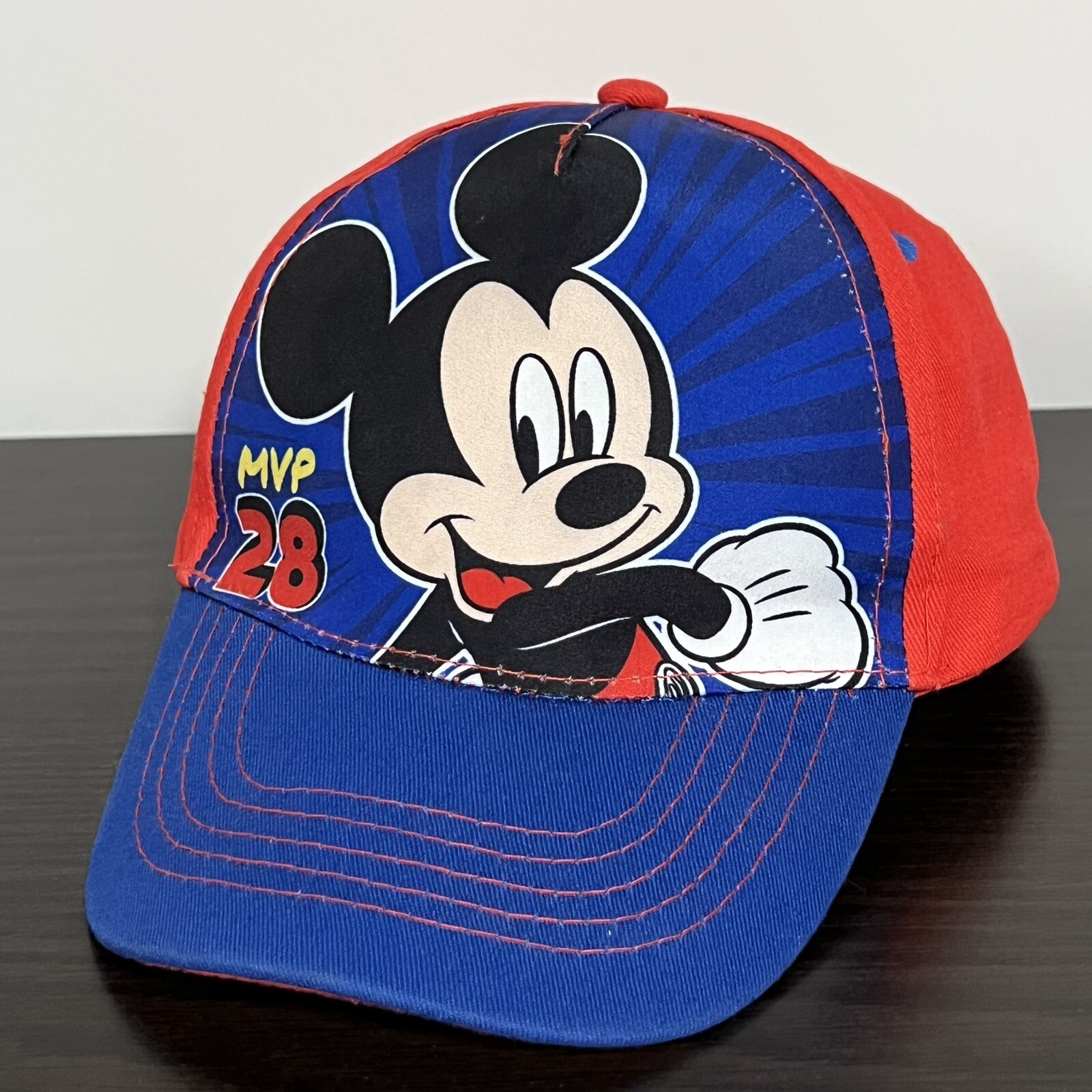 BOYS Disney Mickey Mouse Hat Cap Adjustable Red Blue Snapback kids