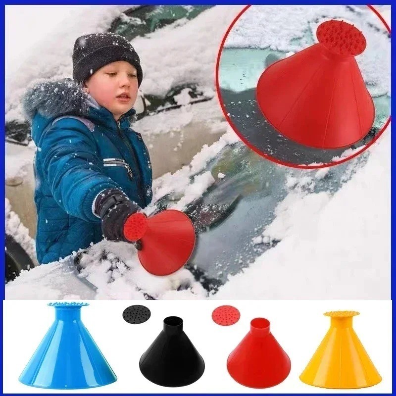 Winter Car Funnel Ice Scraper Snow Remover Magic Windshield Deicer Tool