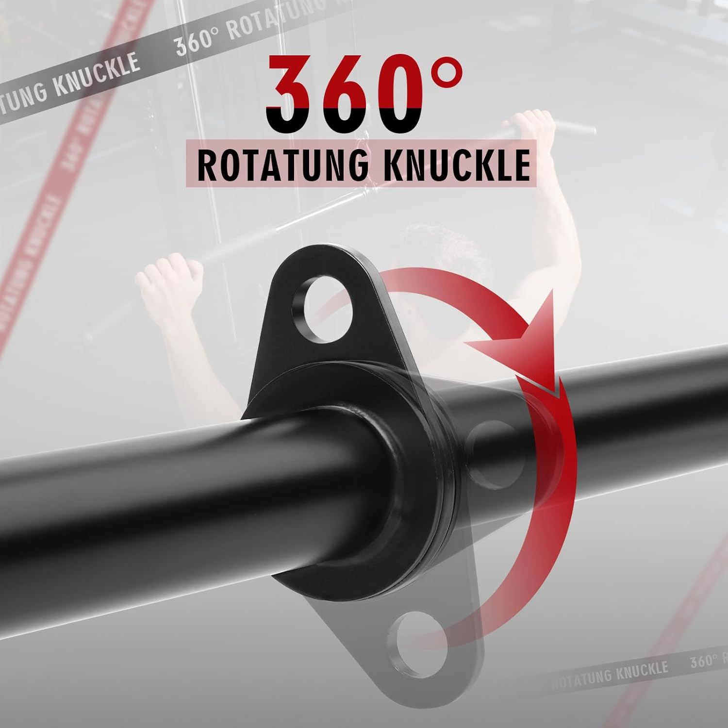 39.7'' LAT Pulldown Bar with Full Rotation for Cable Machines and Strength Train