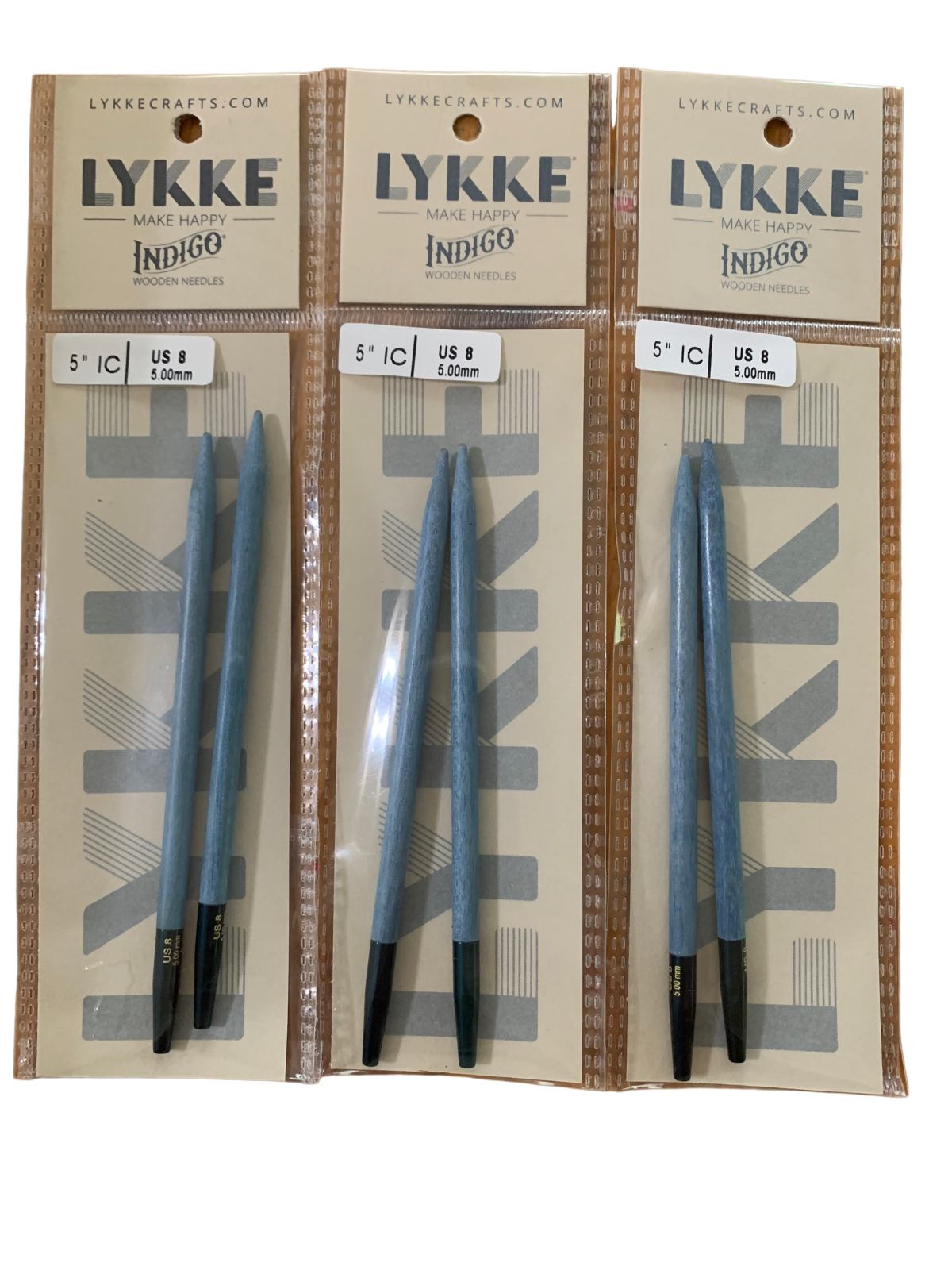 Lykke Indigo Interchangeable Needle Tips; 5"