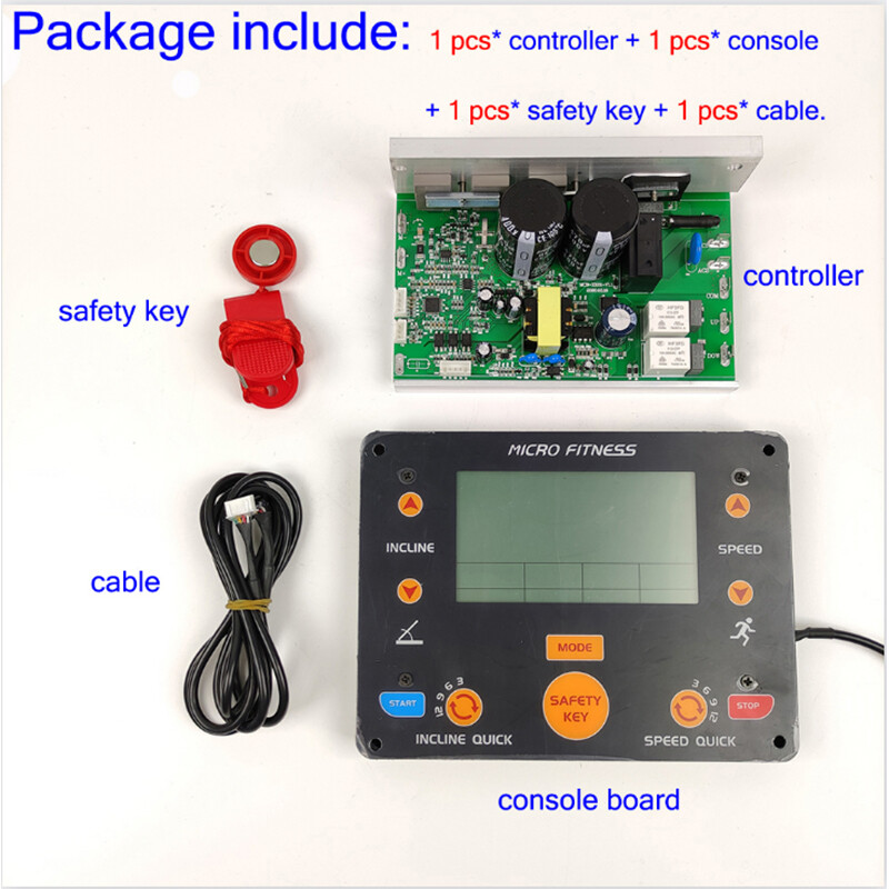 Treadmill Control Board Controller For 1HP-4.0HP DC Motor With Console Display