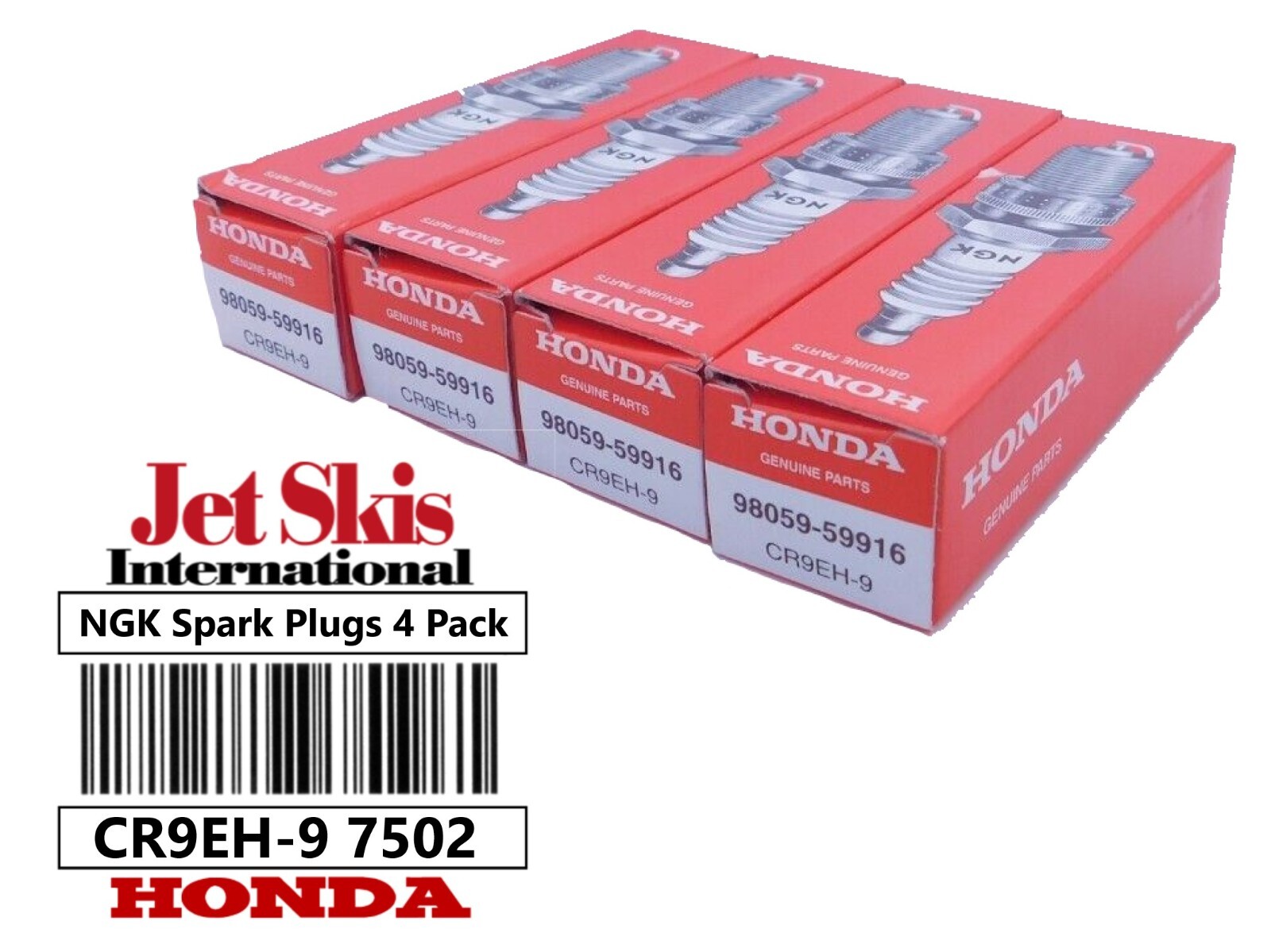 Pack of 4 NGK Spark Plug CR9EH-9 Honda CBR600 900RR Magna 750 ST1100 1300 XR250R