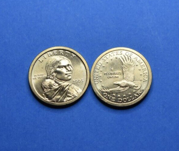 2005 D Sacagawea Native American Golden Dollar