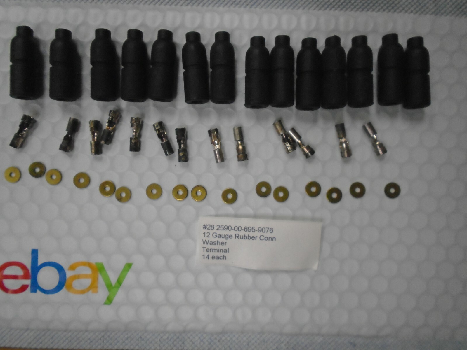 NOS 14 MILITARY MALE PACKARD CONNECTOR 12 AWG  P/N 8338569 NSN: 2590-00-695-9076
