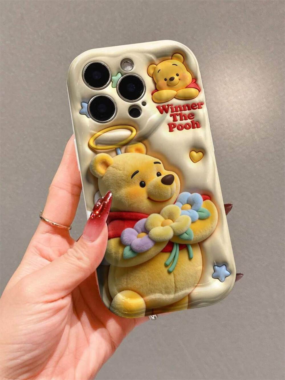 Adorable Winnie the Pooh Phone Case: Cute Design & Durable TPU for iPhone Models