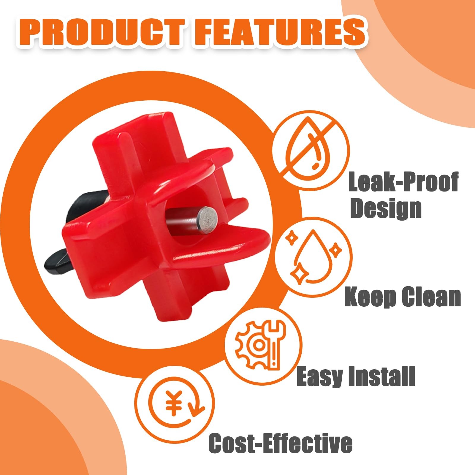 15 PCS Horizontal Chicken Water Nipples Leakproof ABS With Drill Bits