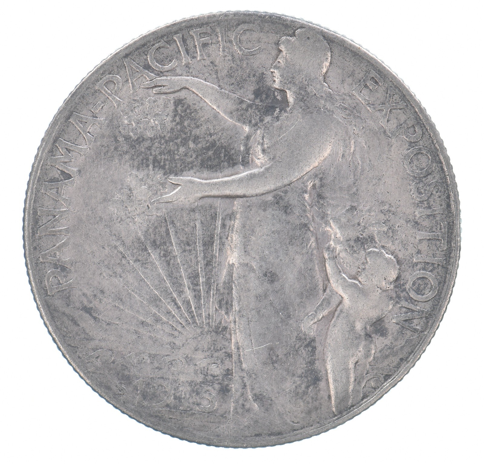 1915-S Panama Pacific Exposition Commemorative Half Dollar Beautiful Tone *8801