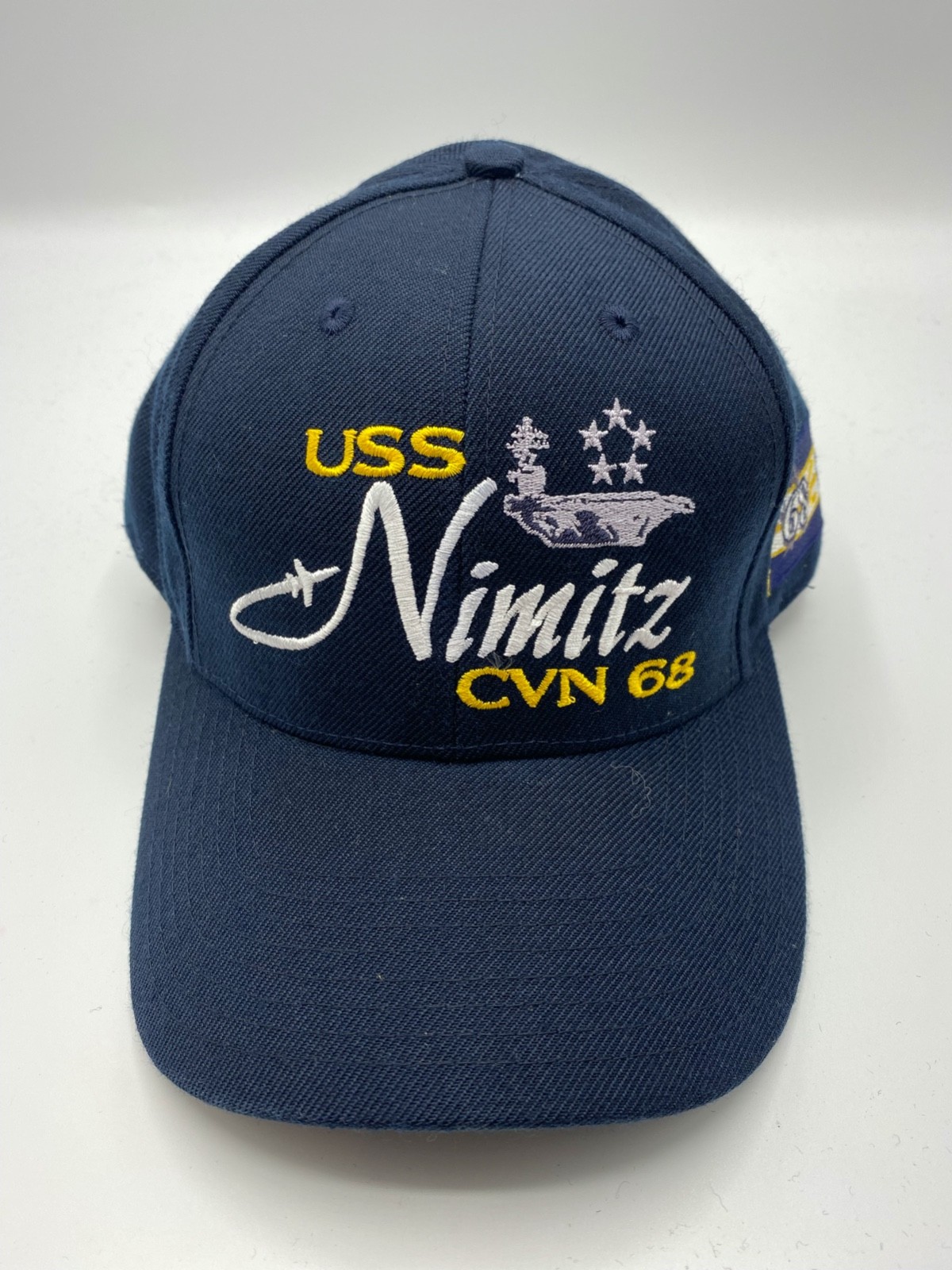 The Corps USS Nimitz CVN 68 Logo Blue Baseball Cap Hat One Size