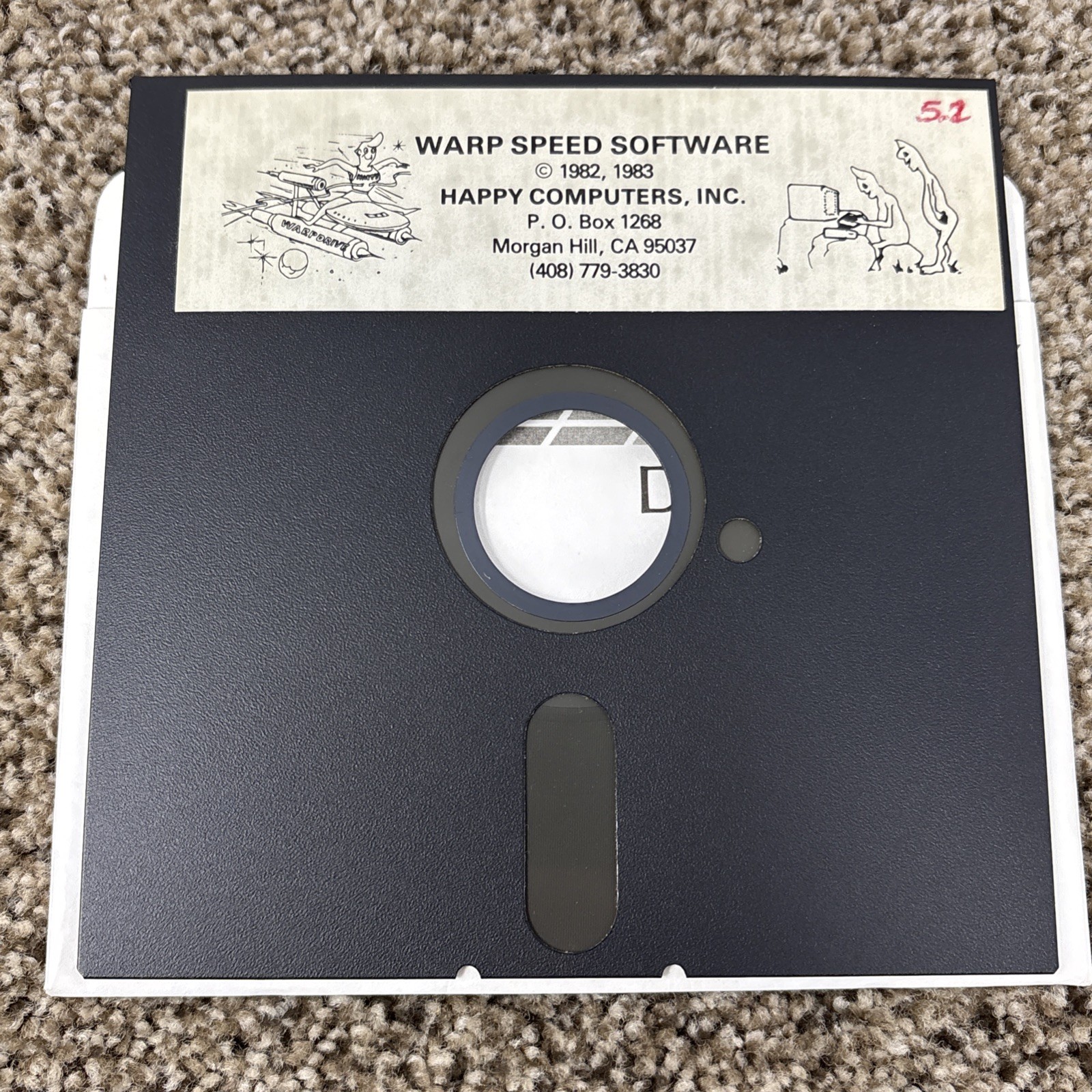 WARP SPEED SOFTWARE - Atari 400/800 Happy Computer Software 5.25" Disk - TESTED!