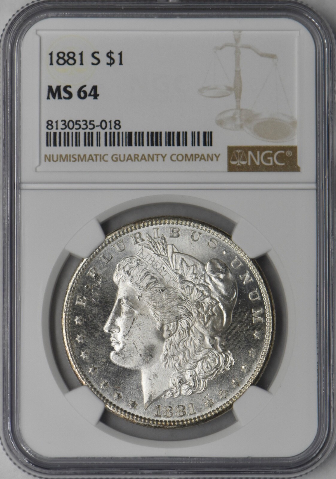 1881-S Morgan Silver Dollar - NGC MS64 - ✪COINGIANTS✪