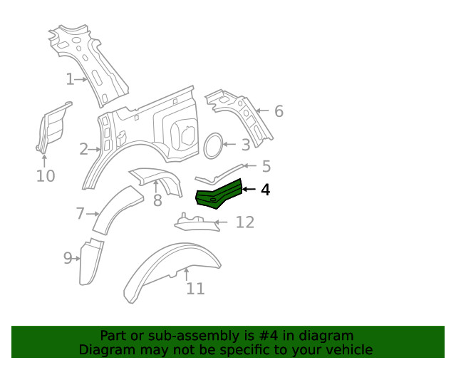 Genuine GM Lower Panel 20867362