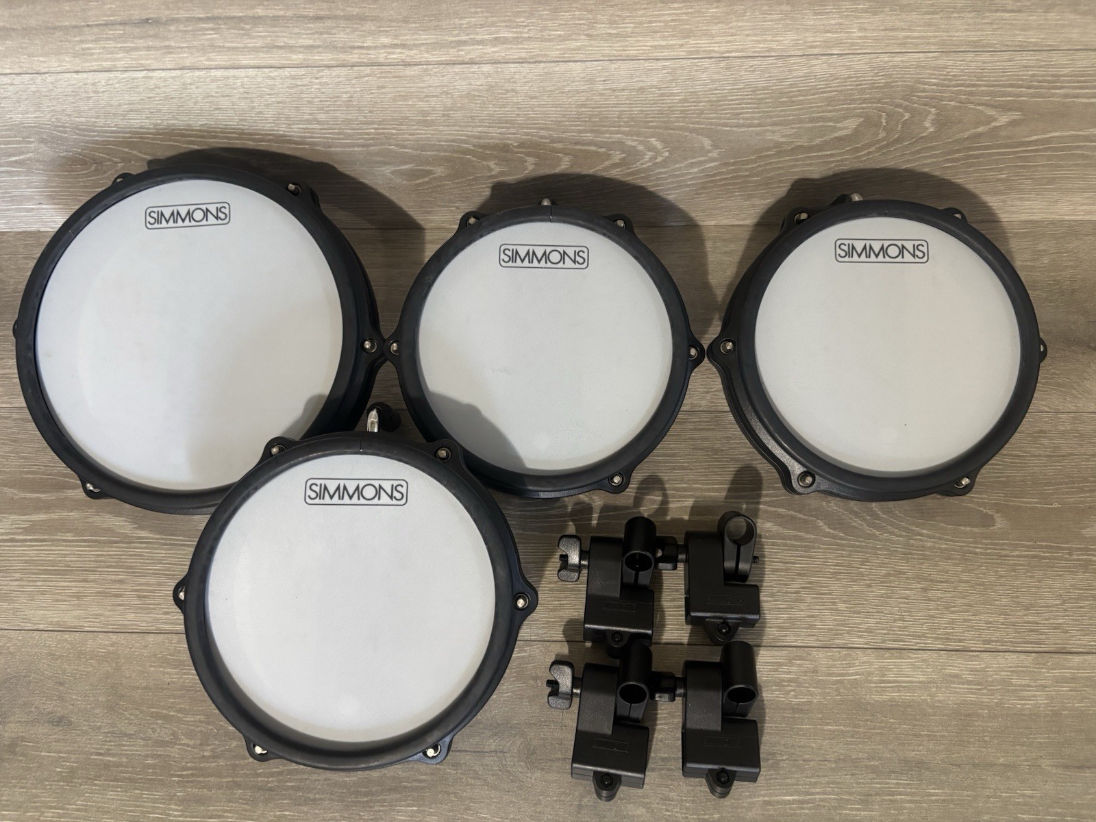 Simmons Set 3x 8" Mesh Tom Pad T50PAD8S and 1x  T50PAD10D 10'' Mesh Tom Drum