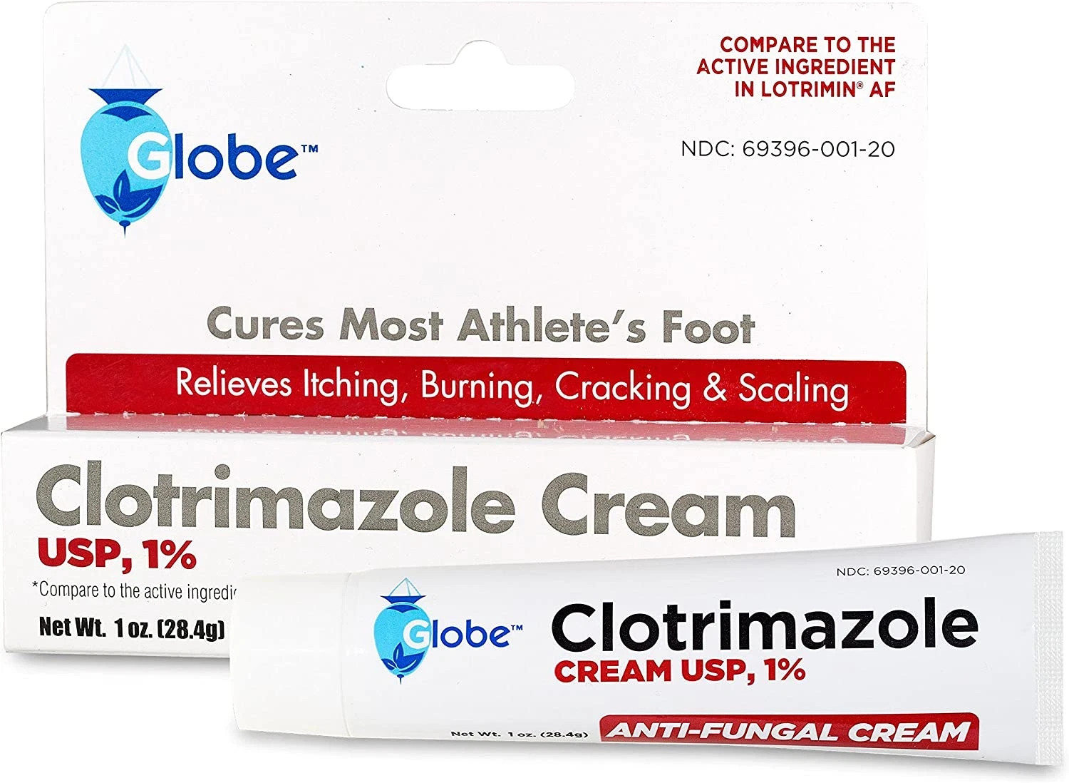 Clotrimazole 1% Cream 1oz Antifungal – Itching Burning Cracking Skin Relief Fast