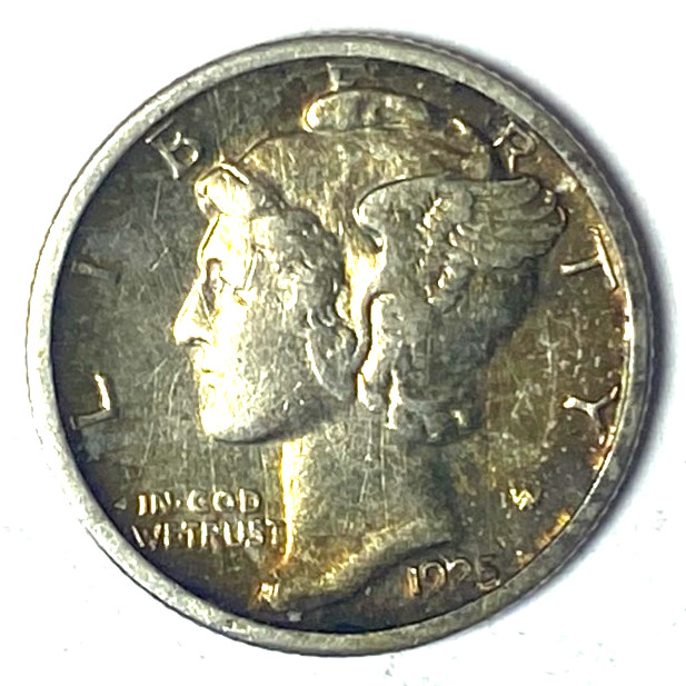 1925 S 10c Mercury Silver Dime Rare Ten Cents San Francisco
