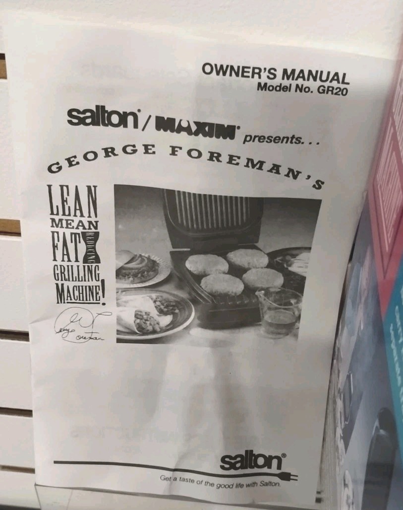 George Foreman Lean Mean Grilling Machine White New