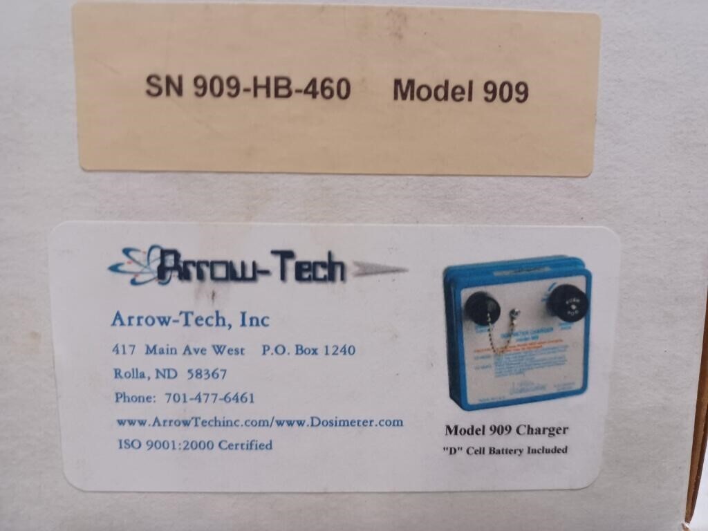Arrow-Tech Dosimeter Charger Model 909-HB-460