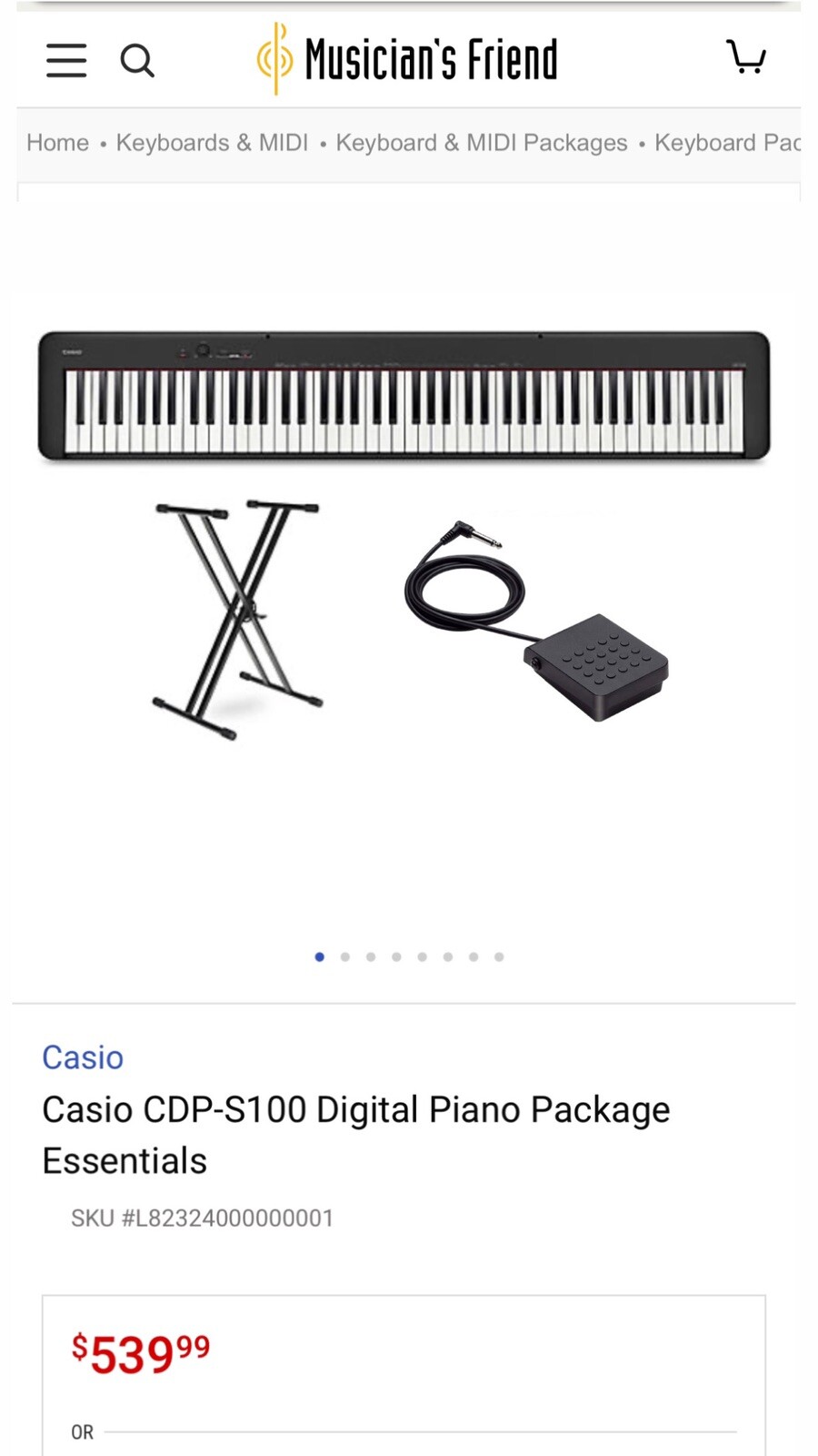 Casio CDP-S100 Digital Piano