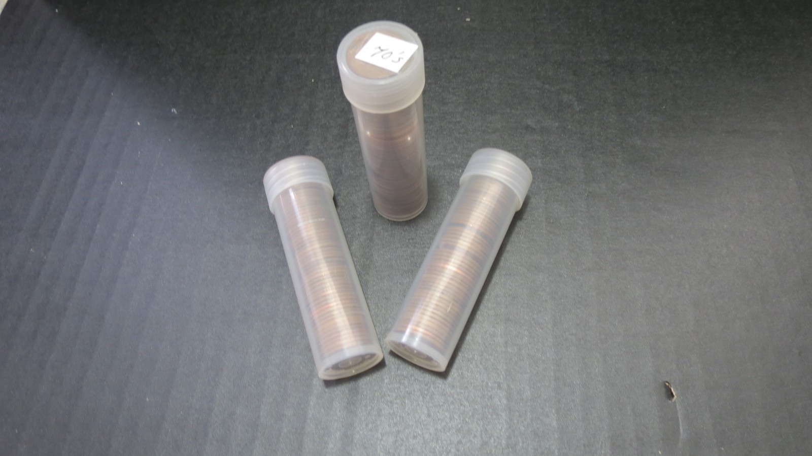Lot of 150 (3 Rolls) Copper Pennies Cents 1970 S