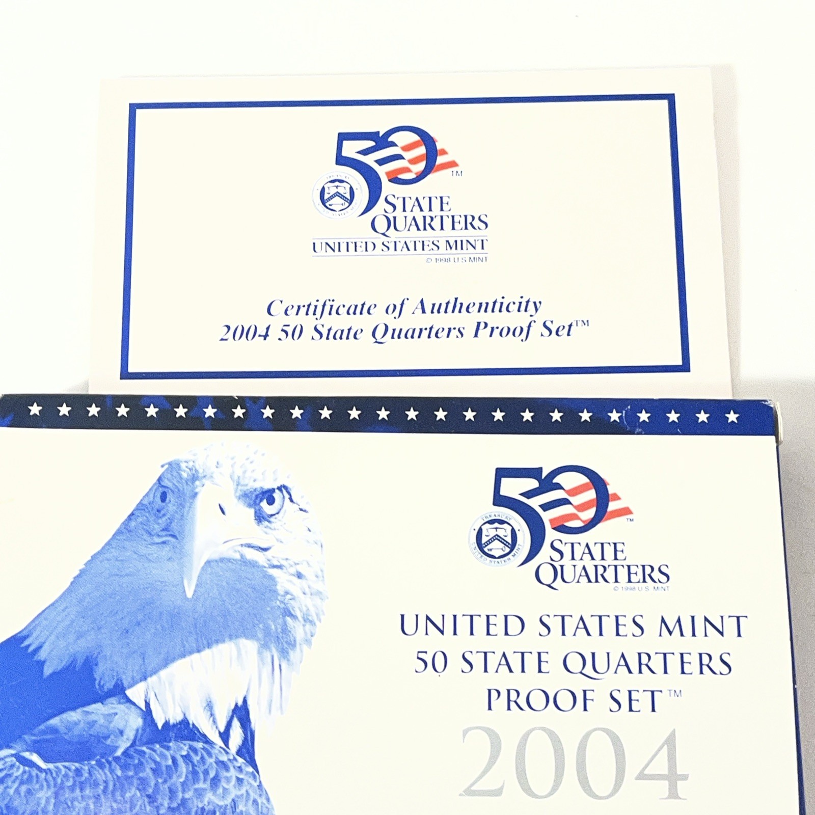 2004 quarter Proof Set in original BLUE box