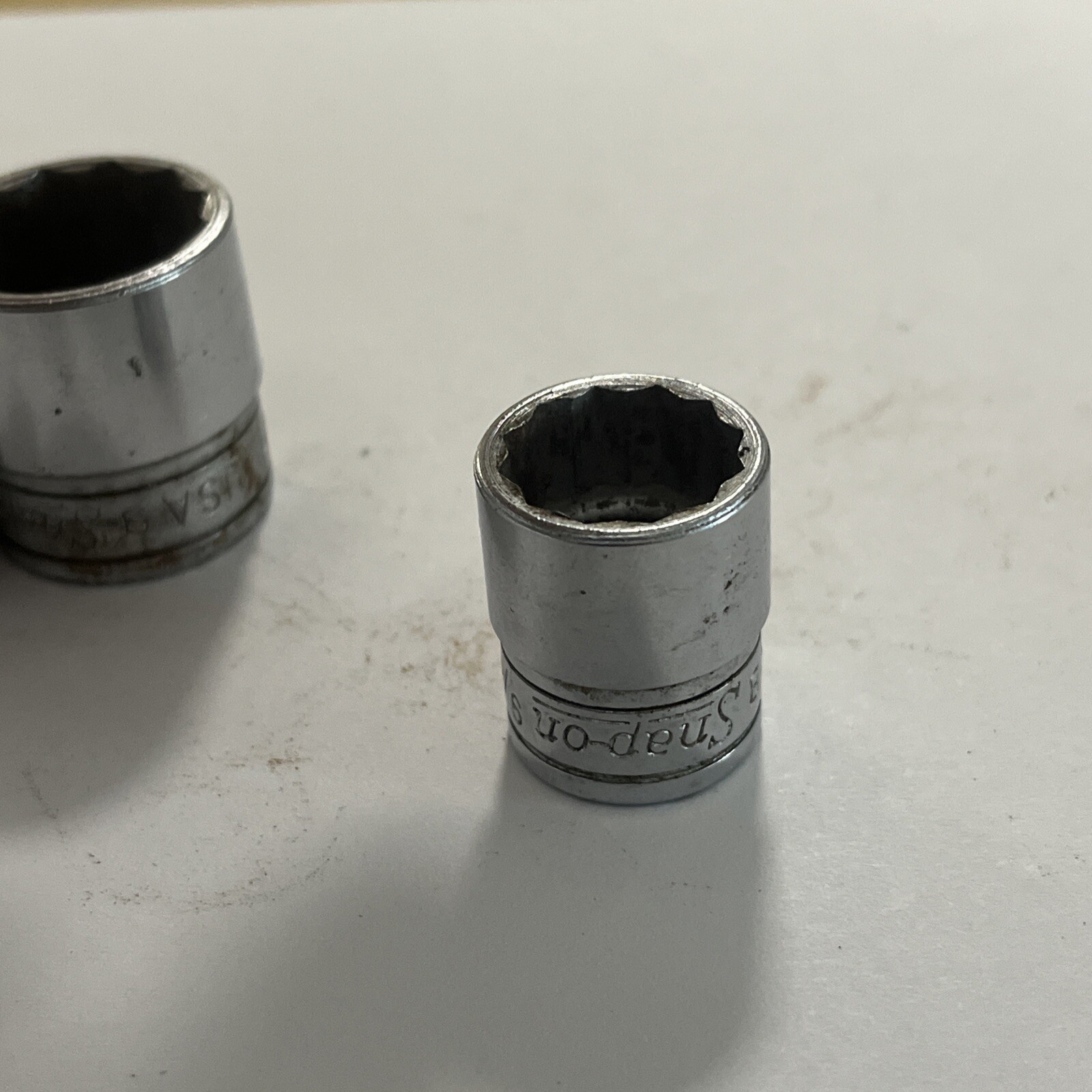 5- Snap-On Sockets 3/8 Drive 12-Point USA