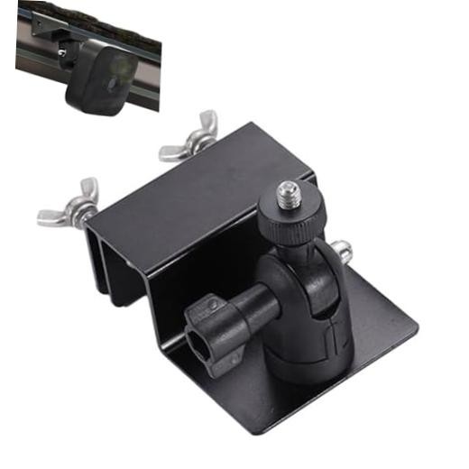 Universal Solar Panel Gutter Mount Compatible with Ring, Arlo, Eufy, Black