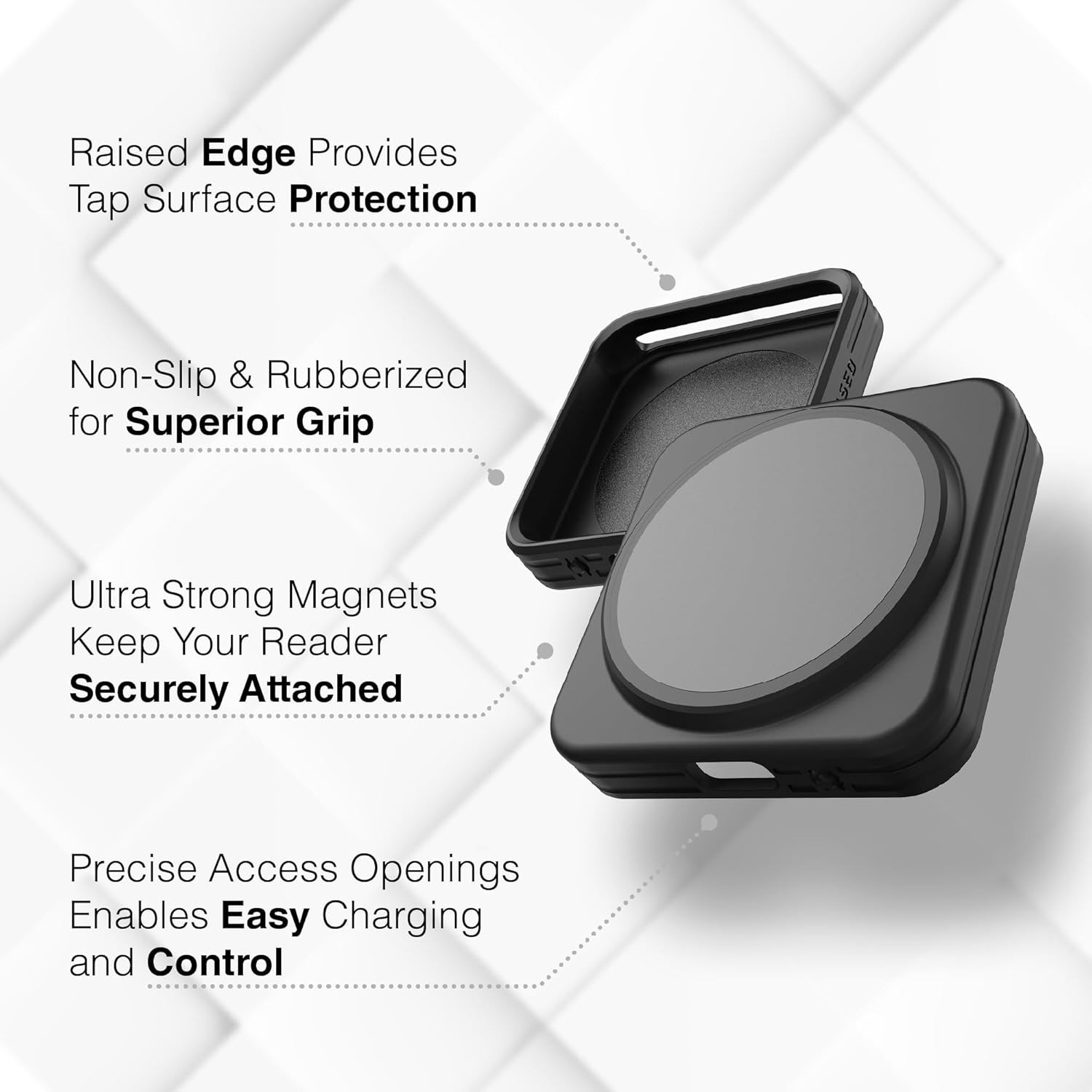 Magnetic Case for Square Contactless and Chip Reader 2nd Gen MagSafe Compatible