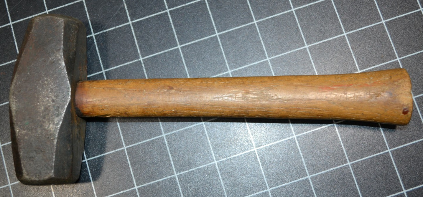 HUBBARD - 3# - HAND DRILLING HAMMER - ALL ORIGINAL