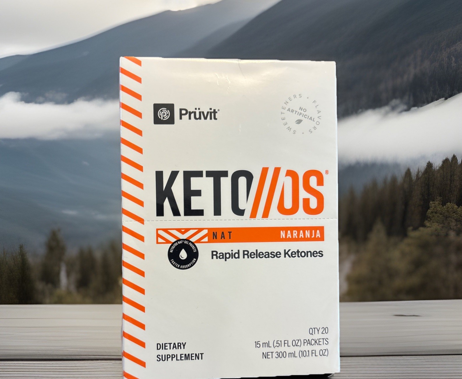 🔥Pruvit Keto OS NAT NARANJA + Orange RAPID RELEASE KETONES 20 pk CAFFEINE FREE