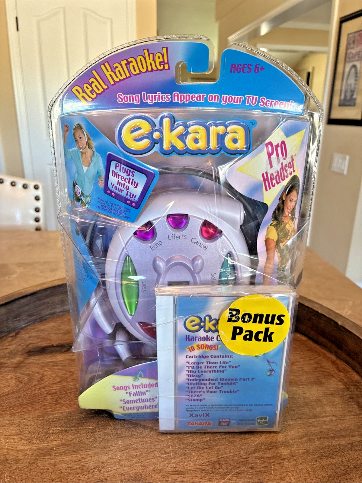 Vintage E-Kara Portable Karaoke Pro Headset TV System with Bonus Pack