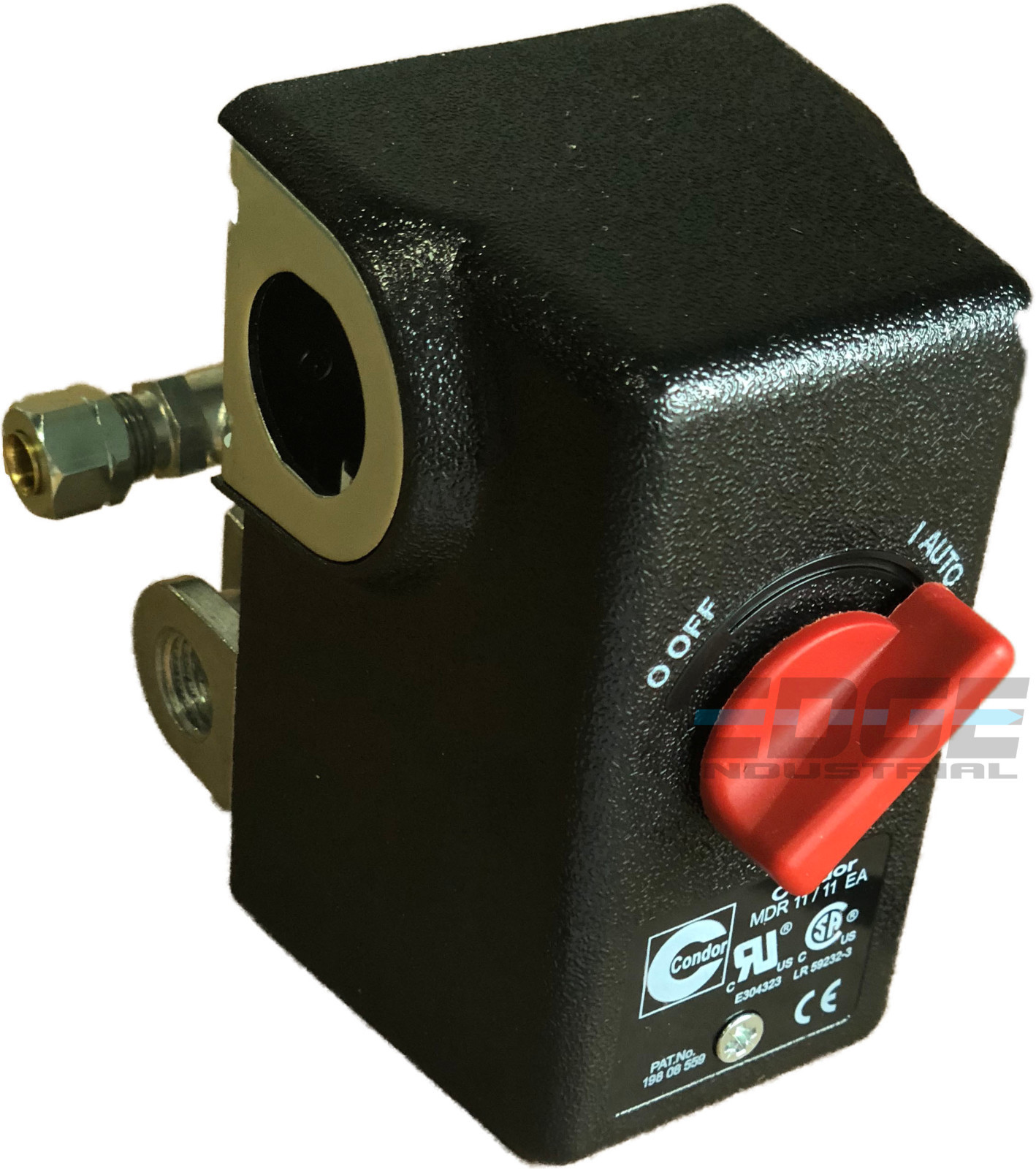 HEAVY DUTY CONDOR USA PRESSURE SWITCH, 26AMP, 11KC2E, 140/175 PSI,4 PORT 1/4"NPT