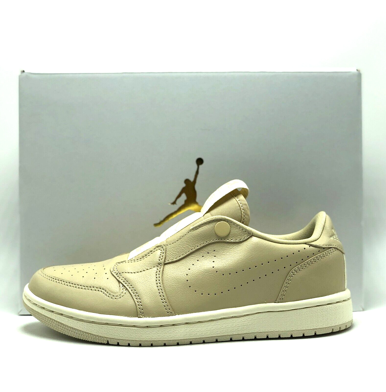 *NEW* WOMEN Nike Air Jordan 1 Low Slip Desert Ore/Light Cream (AV3918 200) 👍