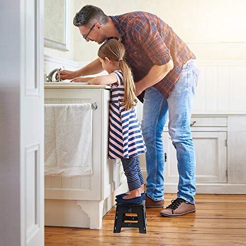Foldable Step Stool Small Collapsible Folding Durable Fold Up Heavy Duty No