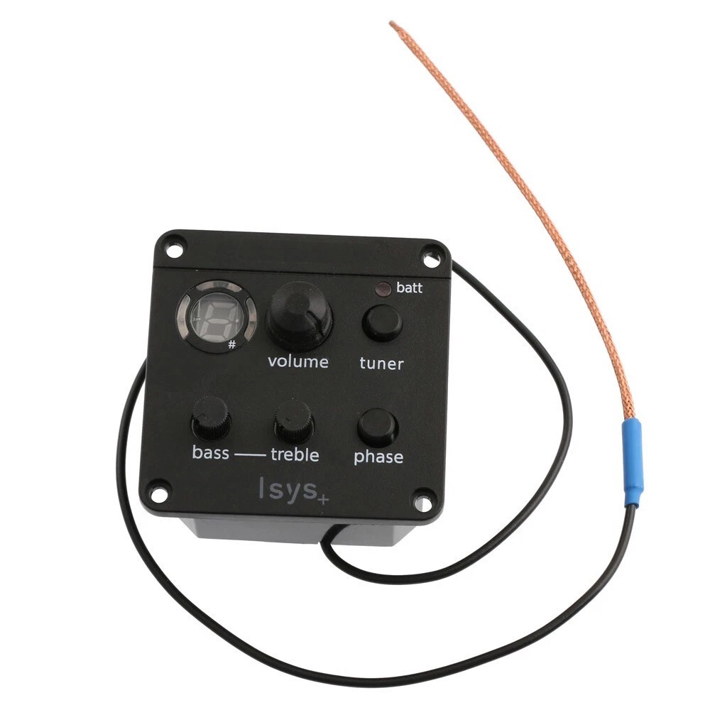 1PCS Acoustic Guitar Pickups ISYS Onboard Preamp Piezo Pickup 2-Bands EQ Tuner