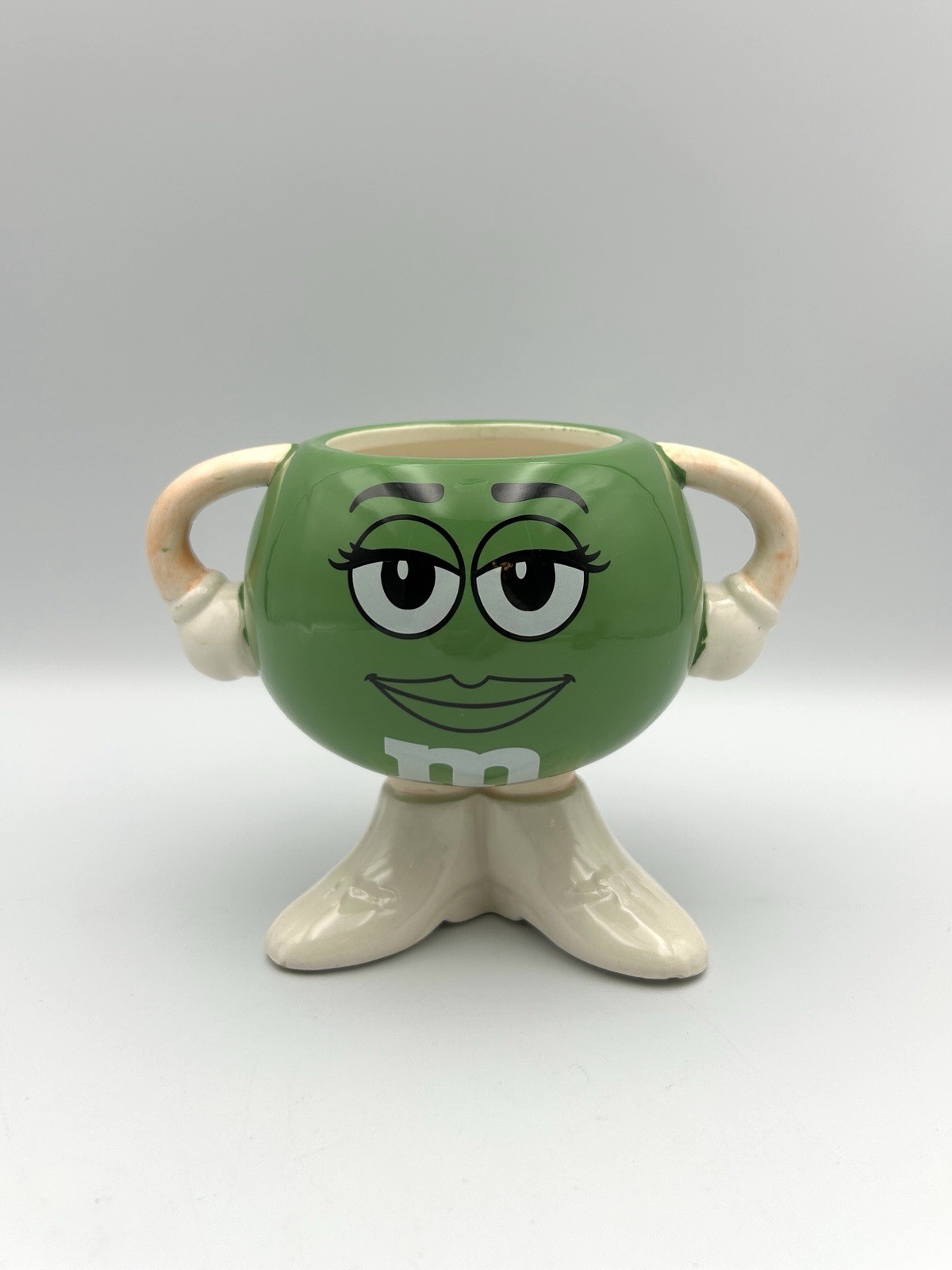 M&M’s Candy Coffee Mug 2008 RARE Green w/ High Heels