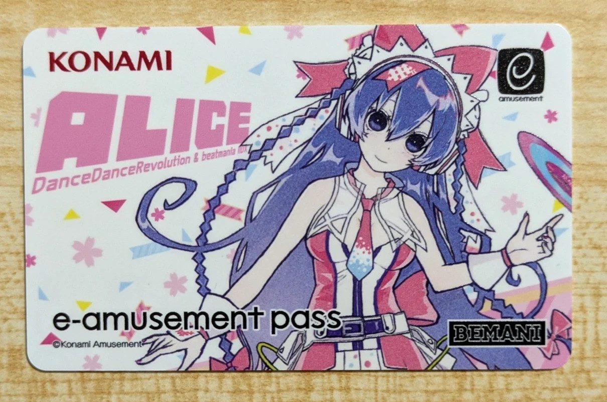 NEW Konami e-AMUSEMENT PASS Card Dance Dance Revolution ALICE DDR Amusement IC