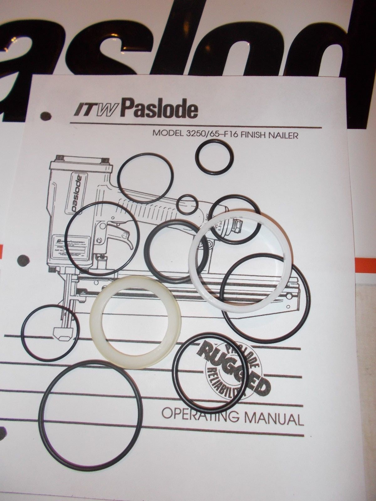 Paslode Finish Nailer # 403700 3250-F16 O-Ring Kit + 402725 + 405243