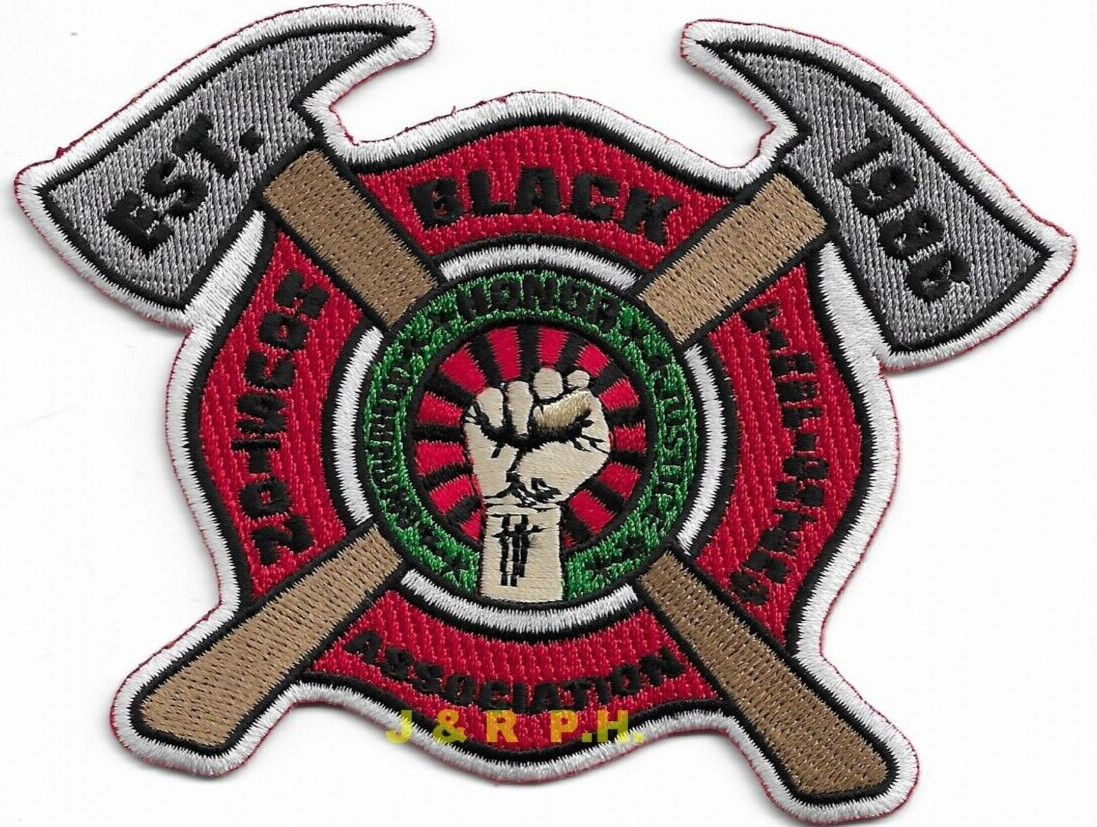 Houston  "BLACK FIREFIGHTER ASSOCIATION", TX (4.5" x 3.5" size) fire patch