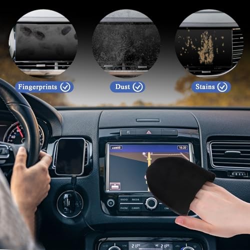 Triangle Car Screen Cleaner - Microfiber Auto Dashboard Wipe Pad - 1 PCS