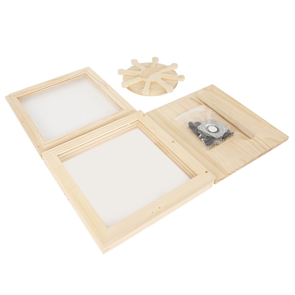Rotating Clear Wooden Display Case Doll Hanging Storage Display Stand Dustproof