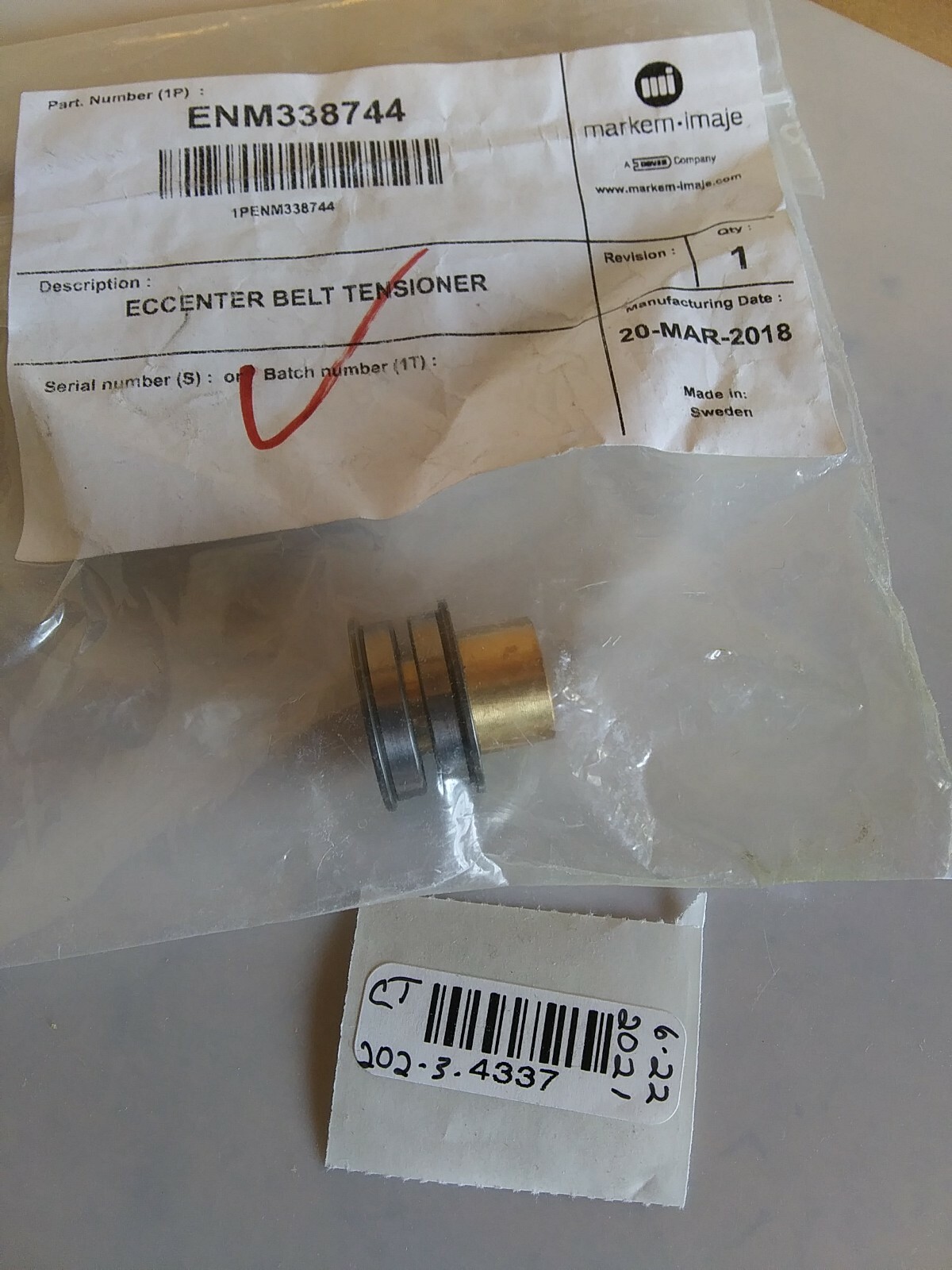 Markem imaje ENM338744 Eccenter Belt Tensioner