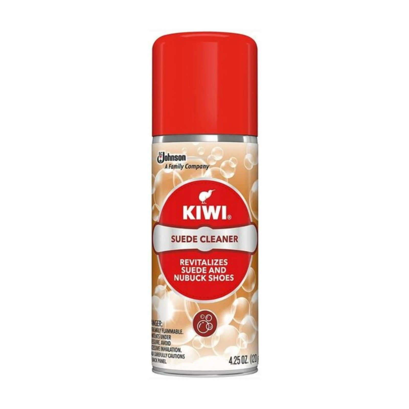Kiwi Suede Cleaner 4.25oz Revitalizes Suede & Nubuck Shoes, Boots, & Gear