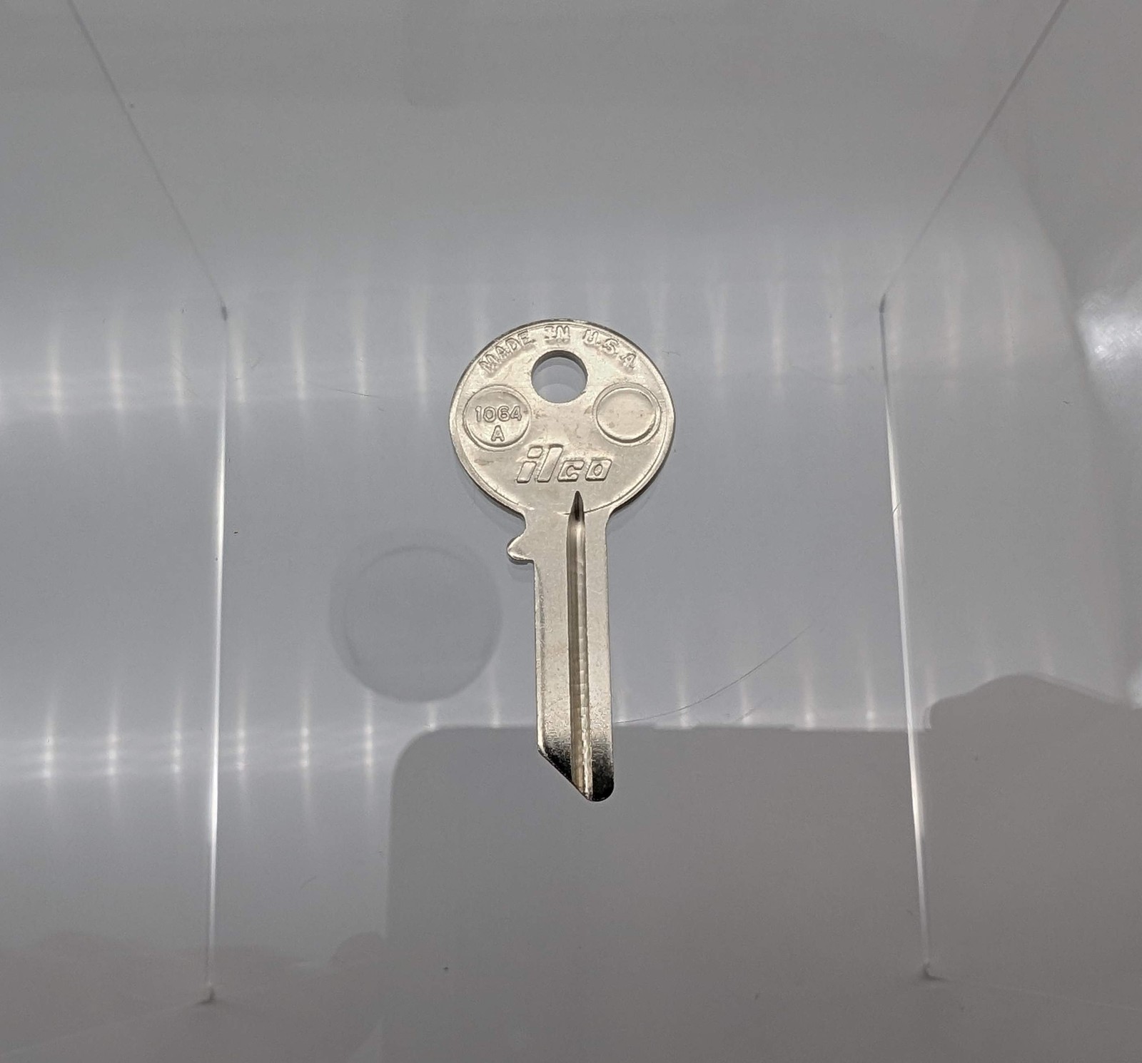 10x Ilco 1064A Key Blanks for Some National Cabinet Locks Nickel Plated