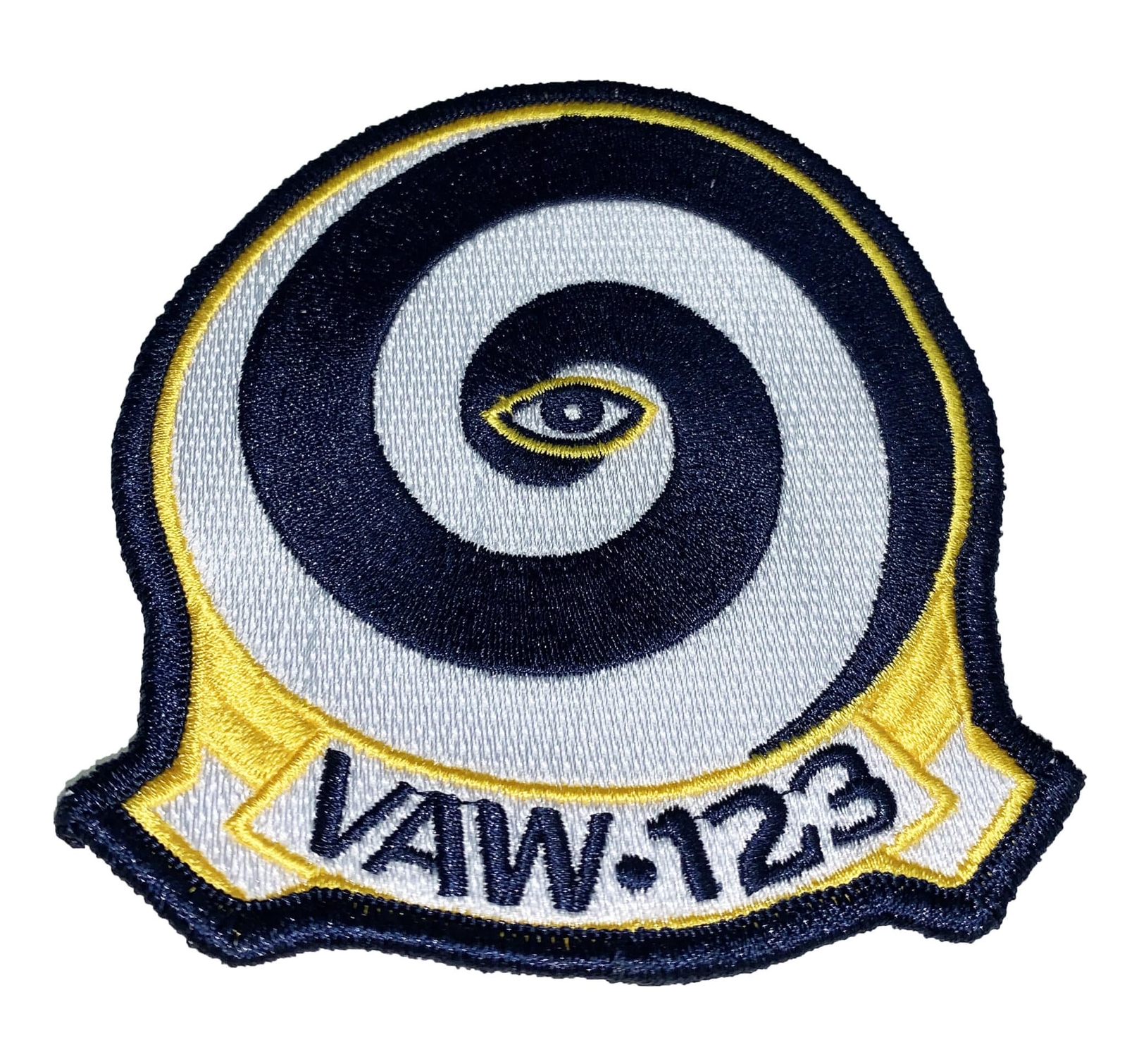VAW-123 Screwtops Squadron Patch – with Hook and Loop, 4 in