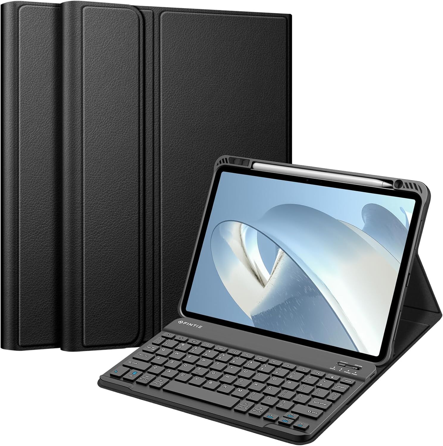 Keyboard Case for iPad Pro 11-inch M4 (2024) A2836 Soft TPU Back Stand Cover