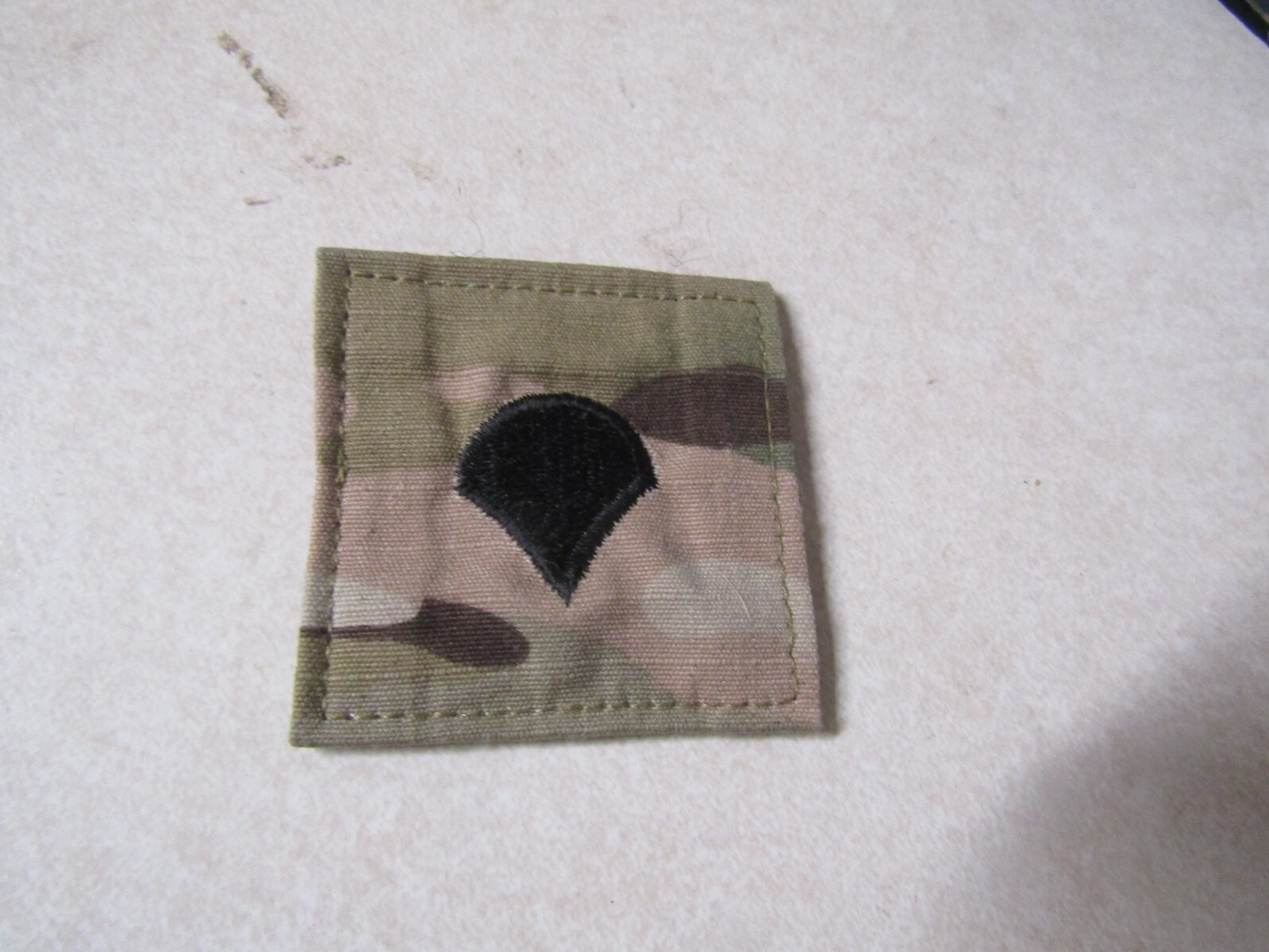 MILITARY PATCH HOOK & LOOP US ARMY OCP MULTICAM RANK OF SPECIALIST COMBAT USED