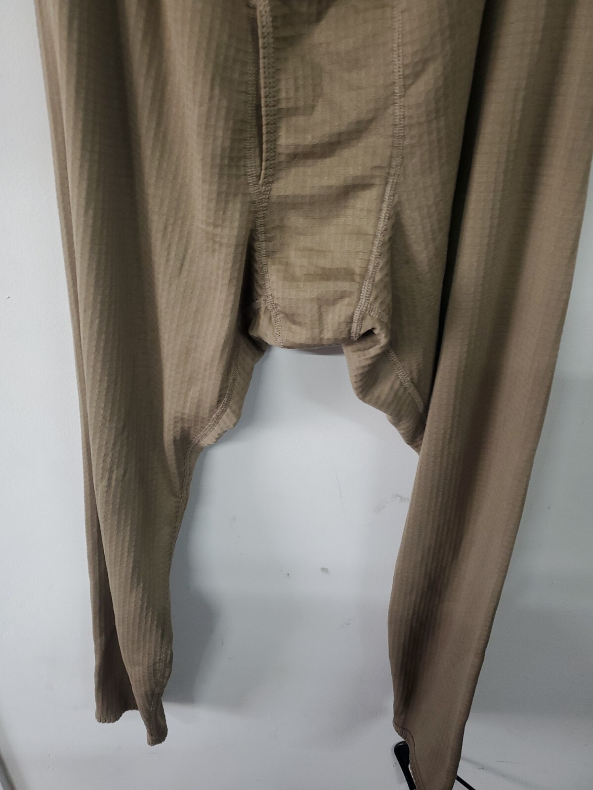 Level 2 Cold Weather Bottoms Grid Waffle Fleece pants tan medium regular coyot