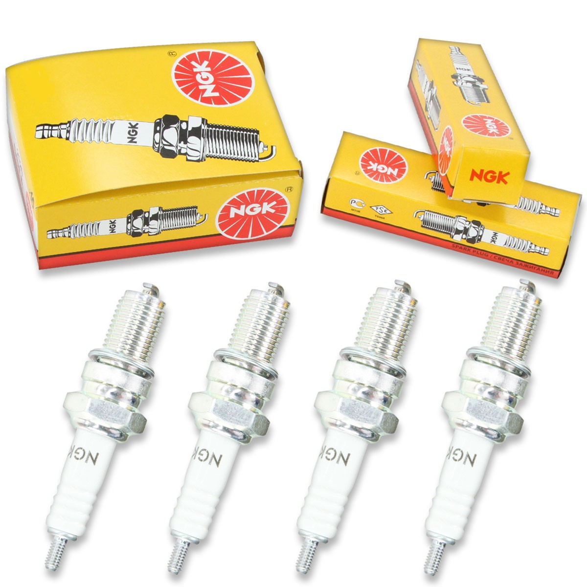 4pcs 71-73 Honda CB500 NGK Standard Spark Plugs 498cc 30ci CB500F Kit Set ur