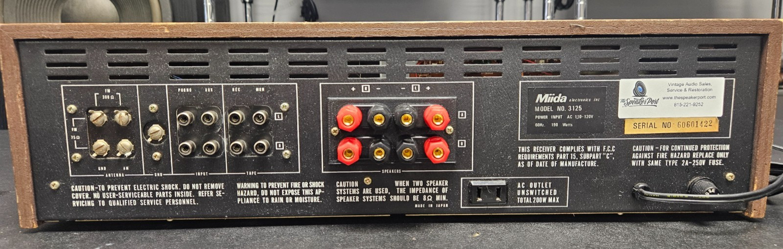 Miida 3125 Stereo Receiver - FULLY RESTORED! CLEANED/TESTED