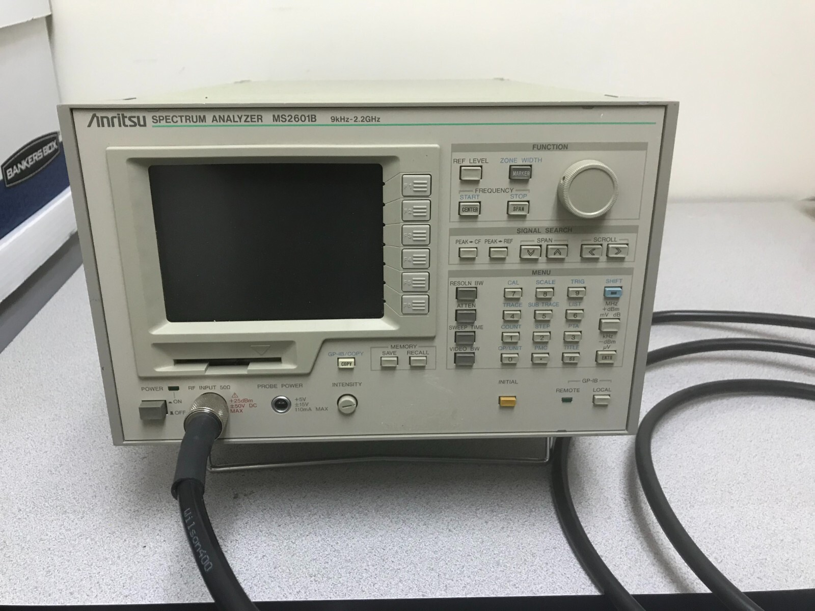 Anritsu MS2601B 9kHz-2.2GHz spectrum analyzer